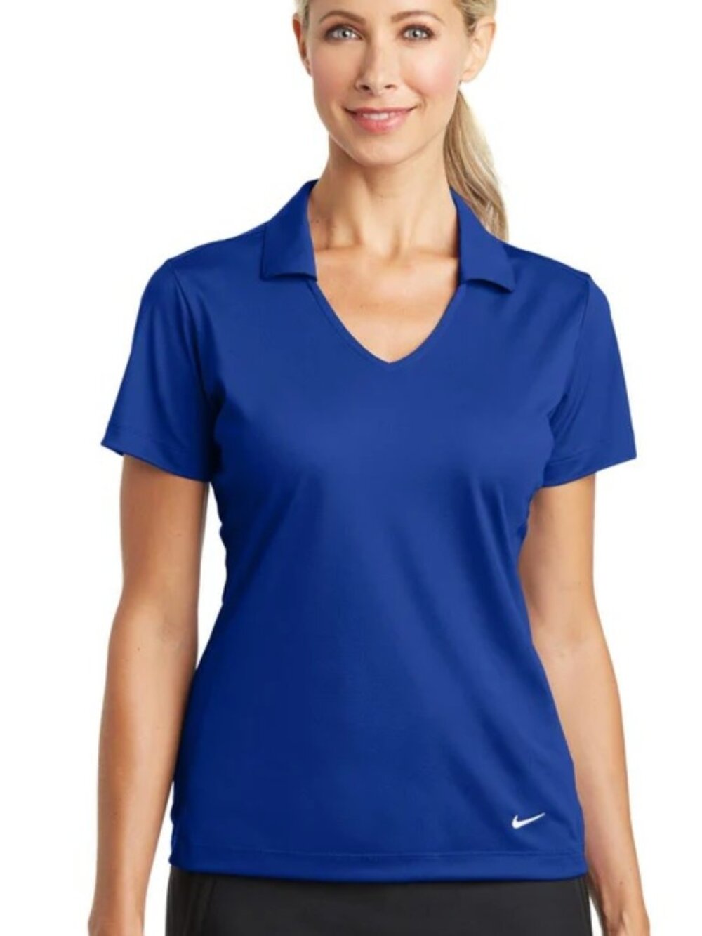 Nike Women's Dri-FIT Vertical Mesh Polo Size L (New)